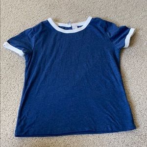 blue t-shirt